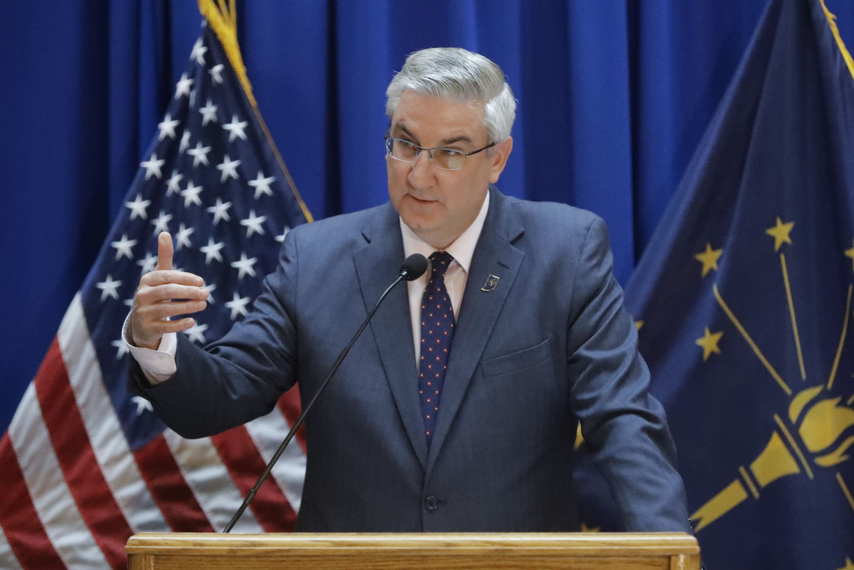 Virus Outbreak Indiana Holcomb